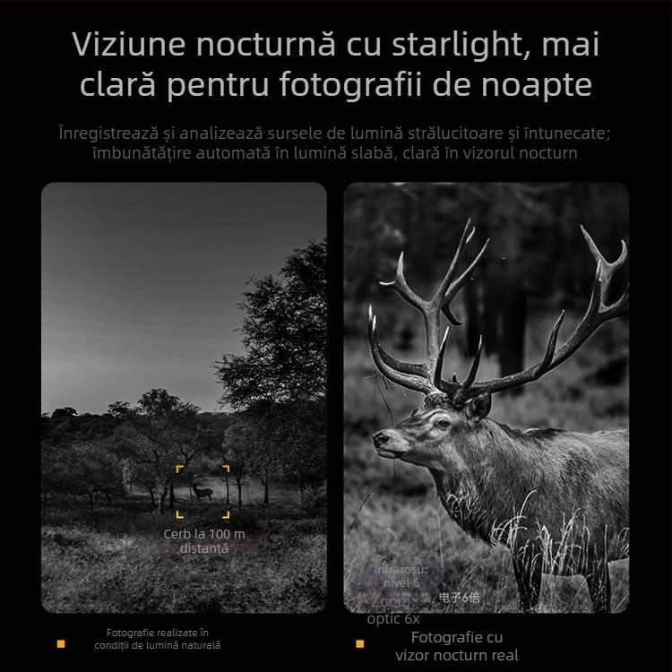 Binoclu nou 4K cu vedere nocturnă în culori, cu ecran mare, telescop digital cu infraroșu ultra-înaltă definiție, pentru exterior, vedere nocturnă
