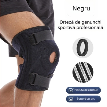 Genunchiere sport de dimensiuni mari, bandă de compresie de vară, silicon cu arc reglabil, alpinism, protecție pentru genunchi, centură patelar pentru grăsime