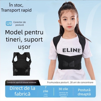 Centură corectoare pentru cocoșat pentru copii, bărbați și femei, centură invizibilă de corecție a posturii pentru studenți, spate drept, corector cocoșat, centură cocoșat pentru femei