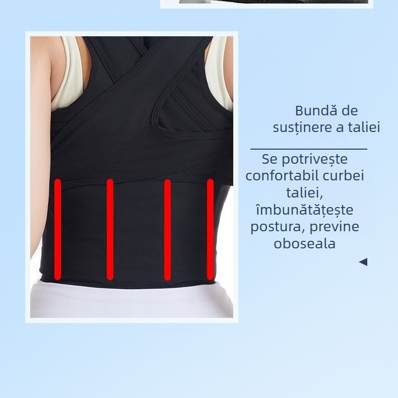 Centură corectoare pentru cocoșat pentru copii, bărbați și femei, centură invizibilă de corecție a posturii pentru studenți, spate drept, corector cocoșat, centură cocoșat pentru femei