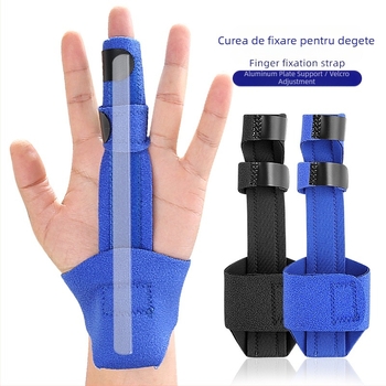 Orteză pentru deget din plastic cu suport din placă de oțel compusă, atelă pentru fixarea osoasă a ortezei pentru deget, în stoc en-gros