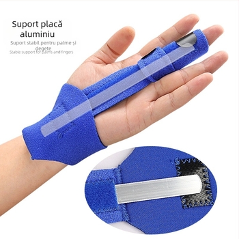 Orteză pentru deget din plastic cu suport din placă de oțel compusă, atelă pentru fixarea osoasă a ortezei pentru deget, în stoc en-gros
