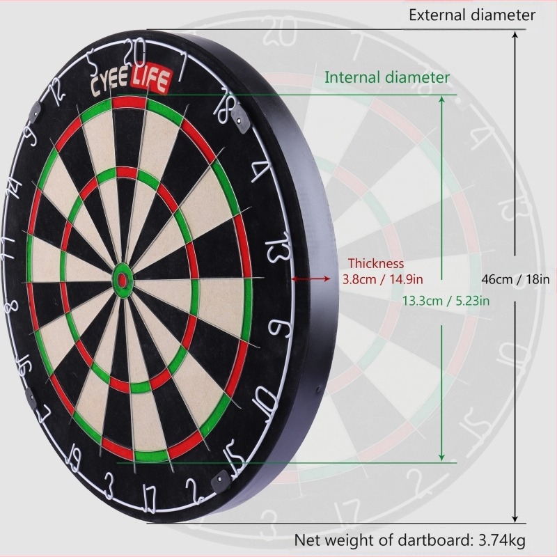 Plasă de darts standard pentru competiții familiale, cuțit din sisal de 18 inch, țintă din cânepă, tablă de darts, bară de darts