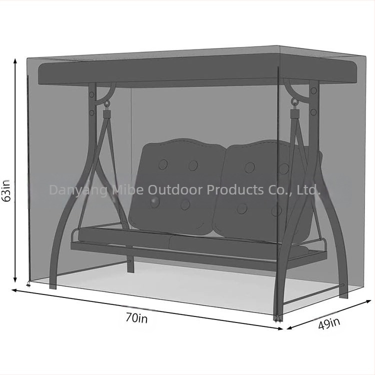 Husă pentru balansoar de grădină direct din fabrică, impermeabilă și rezistentă la praf, Amazon Ebay, husă pentru balansoar de curte