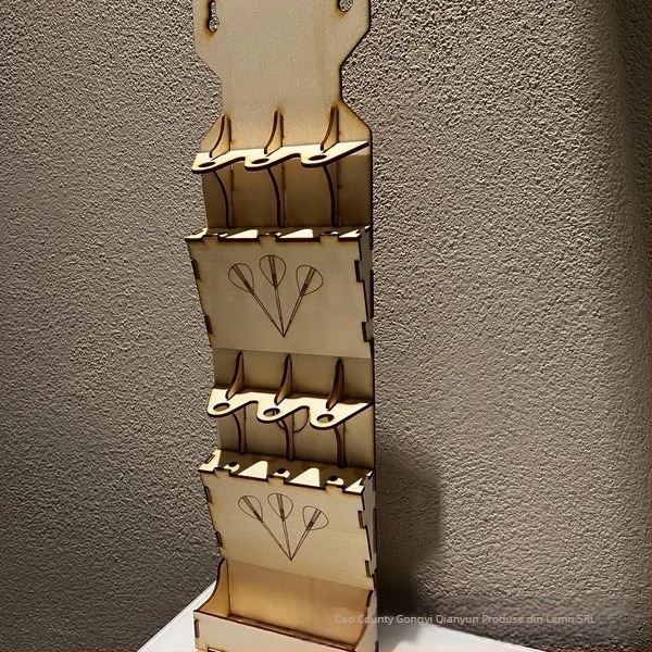 Produs nou transfrontalier Amazon Dispozitiv de depozitare a darts-urilor, suport de depozitare a darts-urilor pentru acasă, sufragerie, ornamente din lemn pentru artizanat