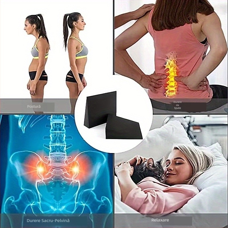 Rampă de înclinare pentru yoga, rampă de întindere, bloc de yoga cu pană premium pentru Pilates, întinderea gambelor