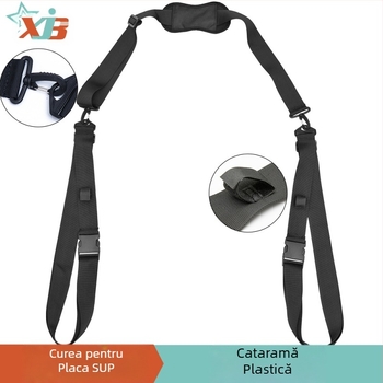 Curea de umăr reglabilă pentru placă de surf SUP, curea pentru caiac, curea pentru canoe, cu paddleboard, curea metalică fixă cu cârlig