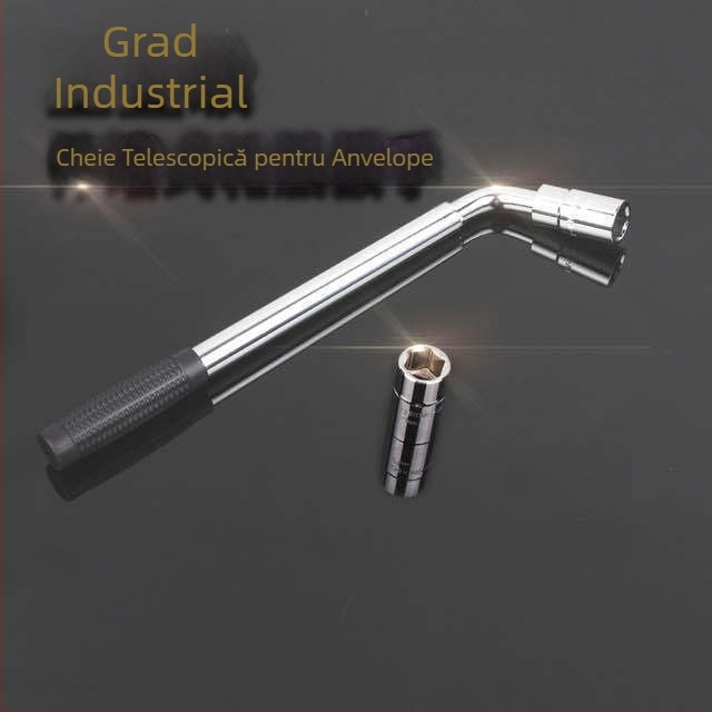 Cheie auto retractabilă cu manșon prelungită, economisește forță de muncă, înlocuirea anvelopelor auto, demontarea butucului roții, cheie costum instrument