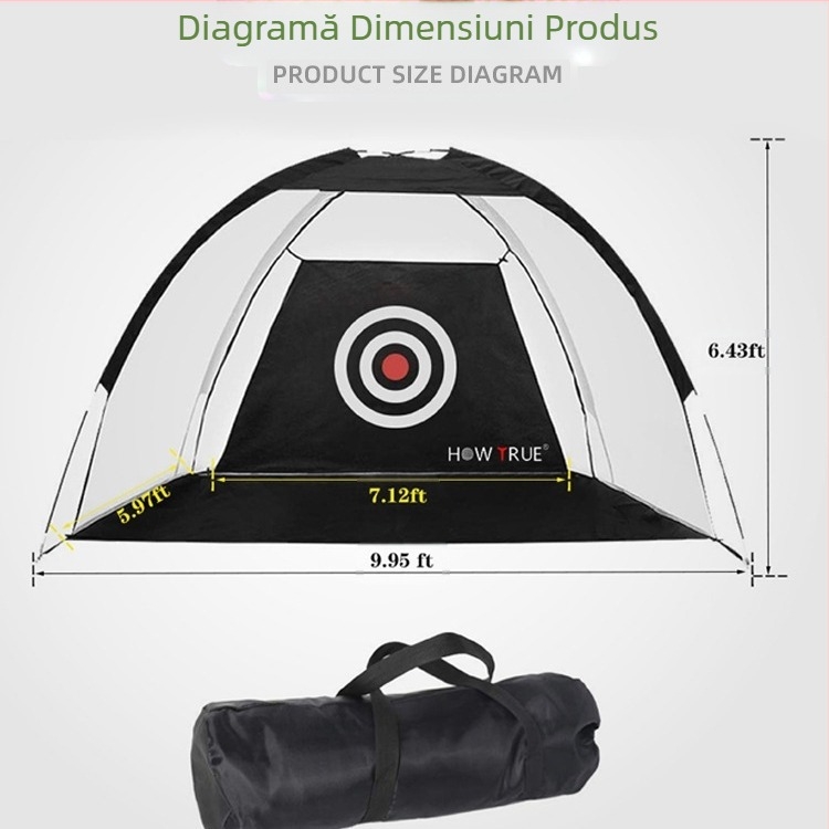 Plasă de antrenament de golf pentru interior, furnizată direct din fabrică, plasă de antrenament pentru lovituri de golf, plasă de antrenament pentru țintă, leagăn de GOLF în aer liber