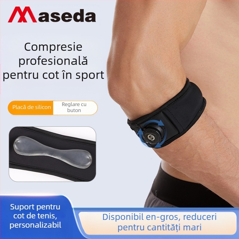 Maxida Buton Cot Păstrare Presiune Cot Păstrare Elasto Reglabil Încorporat Silicon Pernă Baseball Badminton Protector