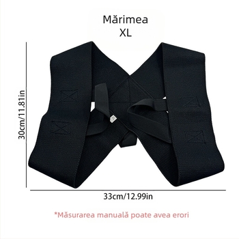 Curea deschisă pentru umăr și spate, corector cocoșat, presă supină pentru adulți, centură de antrenament pentru spate, umăr deschis, centură de corecție auxiliară pentru spate drept