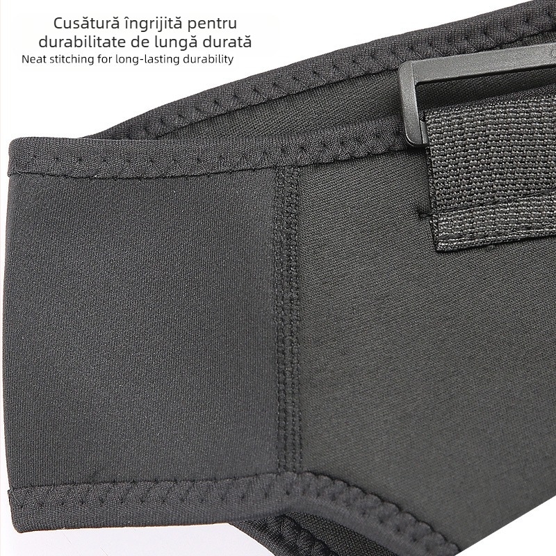 Pernă de umăr sport detașabilă, reglabilă în două direcții, presurizată, respirabilă, curea dublă pentru umăr, curea de umăr încrucișată, husă dublă de protecție a spatelui