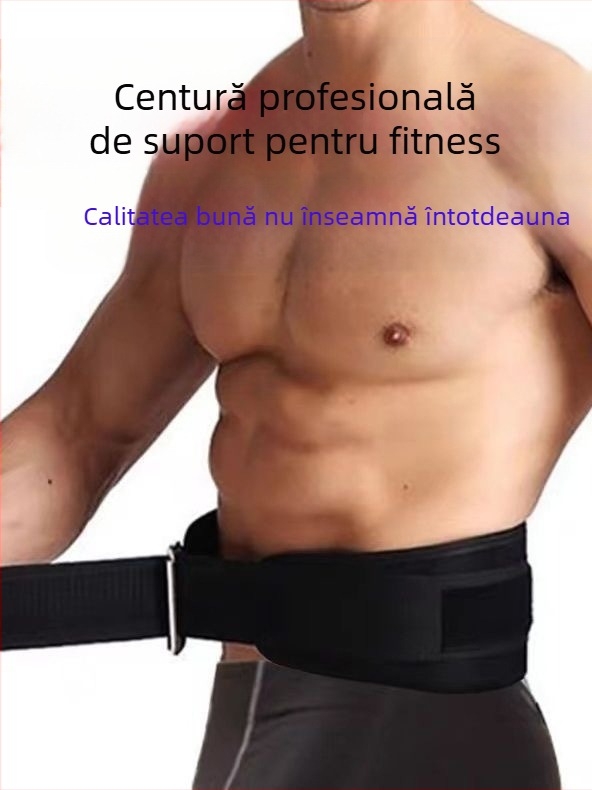 Centură sportivă profesională pentru fitness, genuflexiuni, tracțiune puternică, suport pentru talie, antrenament special pentru ridicarea de greutăți, centură de susținere a taliei pentru bărbați