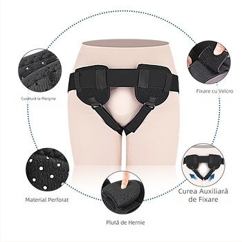 Centură herniară mobilă transfrontalieră, suport inghinal, centură herniară simplă și dublă, reglare auxiliară, fixare hernie, centură de îngrijire anti-strangulare