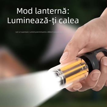 Nou portabil multifuncțional camping stil lumină dublă sursă de lumină lanternă două-în-unu atmosferă în aer liber cort lumină camping stil lumină