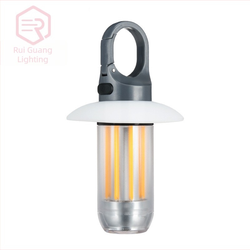 Nou portabil multifuncțional camping stil lumină dublă sursă de lumină lanternă două-în-unu atmosferă în aer liber cort lumină camping stil lumină