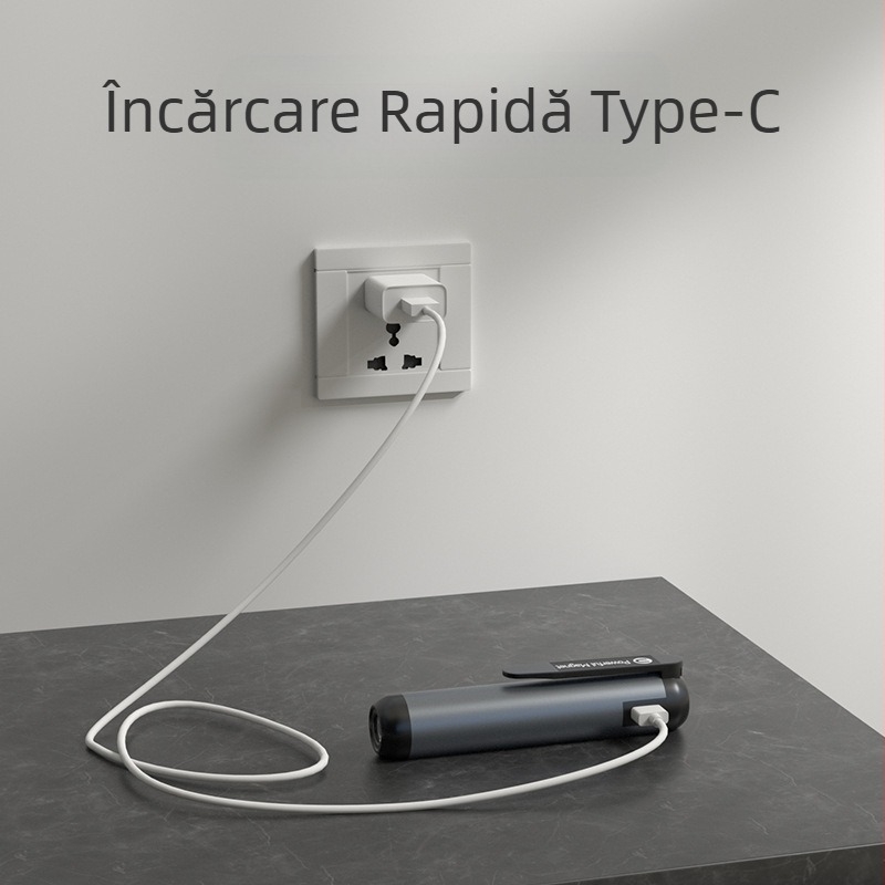 Lanternă magnetică reîncărcabilă, lumină puternică, portabilă, mică, ultra-luminoasă, cu rază lungă de acțiune, pentru exterior, acasă, iluminat, lumină de lucru