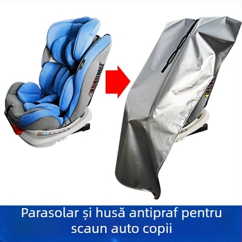 Husă de protecție pentru scaun auto pentru copii, rezistentă la praf și soare, potrivită pentru scaunul de bebeluși, parasolar de vară, complet opacă