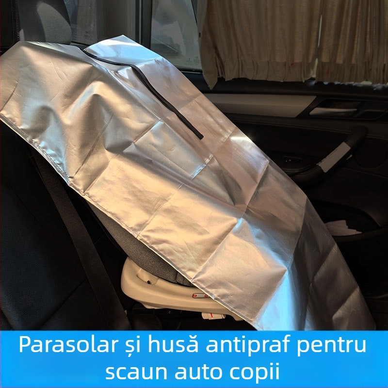 Husă de protecție pentru scaun auto pentru copii, rezistentă la praf și soare, potrivită pentru scaunul de bebeluși, parasolar de vară, complet opacă