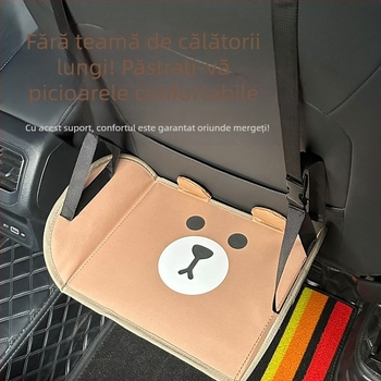 Odihnă pentru picioare pentru bancheta din spate a mașinii, odihnă pentru copii și adulți, pe distanțe lungi, pedală de călătorie, mașină autonomă, odihnă pentru afaceri, artefact