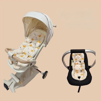 Pernă pentru cărucior pentru bebeluși, pernă pentru cărucior, pernă culcată, pernă de creastă, pernă de bumbac de toamnă și de iarnă, accesorii universale pentru toate anotimpurile