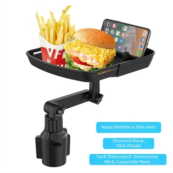 Suport auto pentru telefon mobil, tavă pentru masă, băuturi, cafea, masă mică, raft pentru depozitarea alimentelor, pahar de apă, vânzare fierbinte Amazon