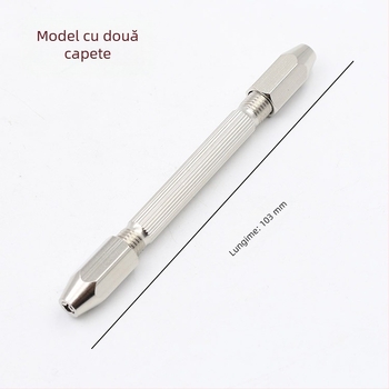 Burghiu manual cu două capuri, burghiu manual, model nuc, model chihlimbar, alezor cu miez de măsline, burghiu spiralat manual