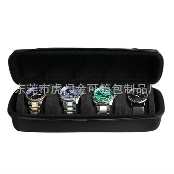 Cutie de depozitare direct din fabrică pentru 4 ceasuri, geantă portabilă cu carcasă rigidă, geantă de depozitare pentru ceasuri, geantă EVA pentru afișare