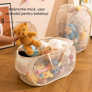 Coș de depozitare pliabil pentru păpuși, cutie de depozitare pentru păpuși de pluș, en-gros
