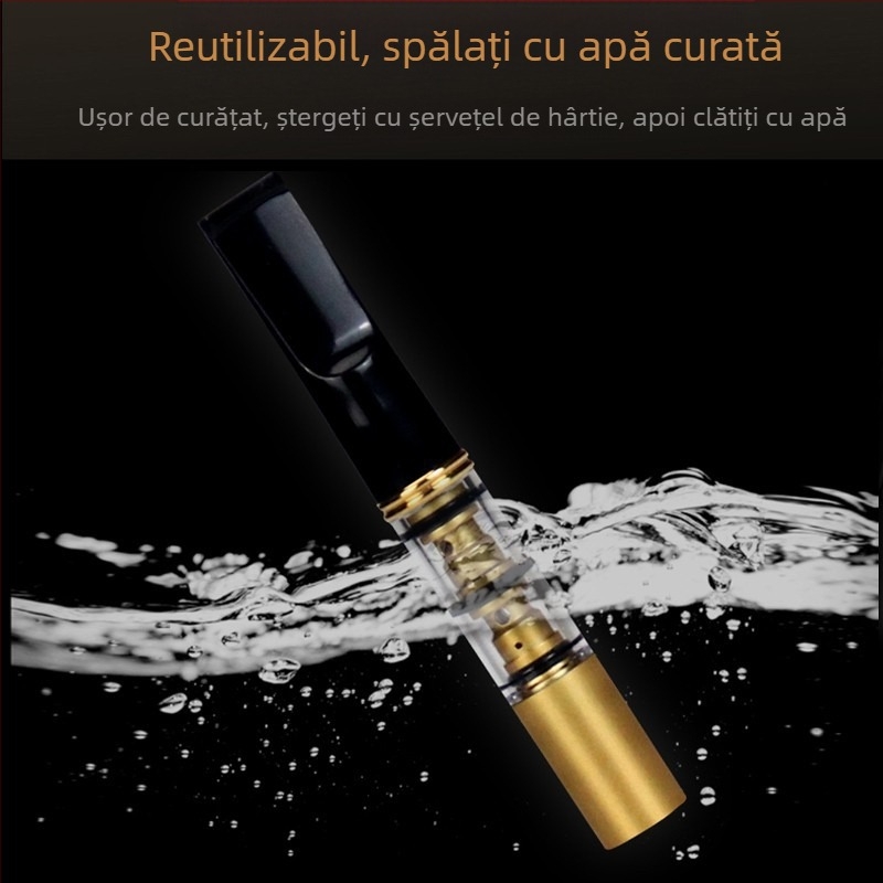 Suport pentru țigări Yajue de înaltă calitate, cu filtru grosier, mediu și fin, lavabil în trei cicluri, suport pentru țigări pentru sănătatea bărbaților, filtru dublu