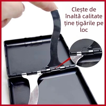 Husă de țigară en-gros, ultra-subțire, creativă, portabilă, cu 20 de pachete, material ABS, personalizată, husă de țigară mată pentru bărbați, vrac