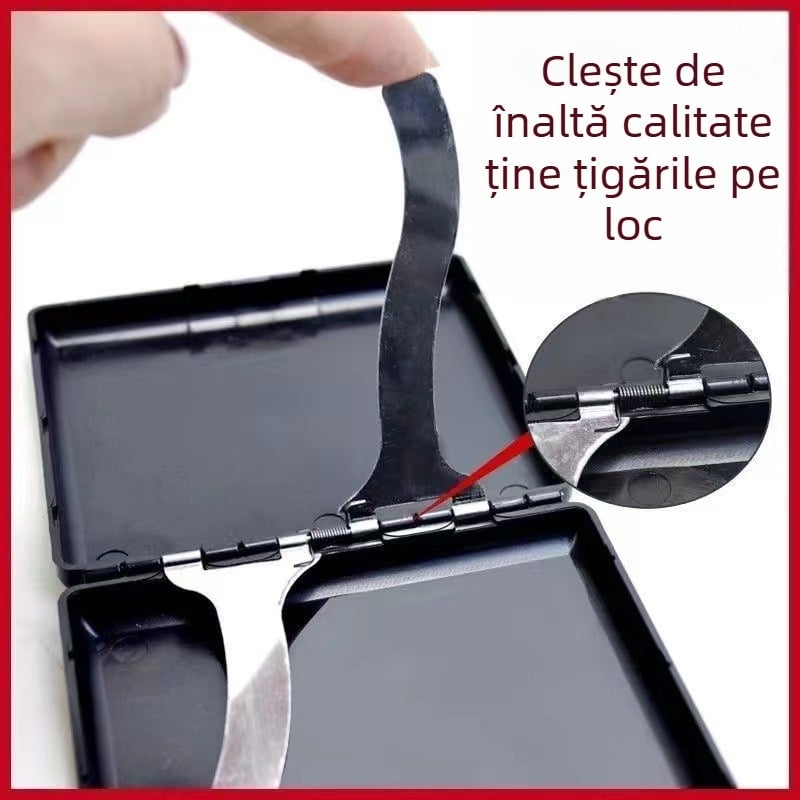 Husă de țigară en-gros, ultra-subțire, creativă, portabilă, cu 20 de pachete, material ABS, personalizată, husă de țigară mată pentru bărbați, vrac