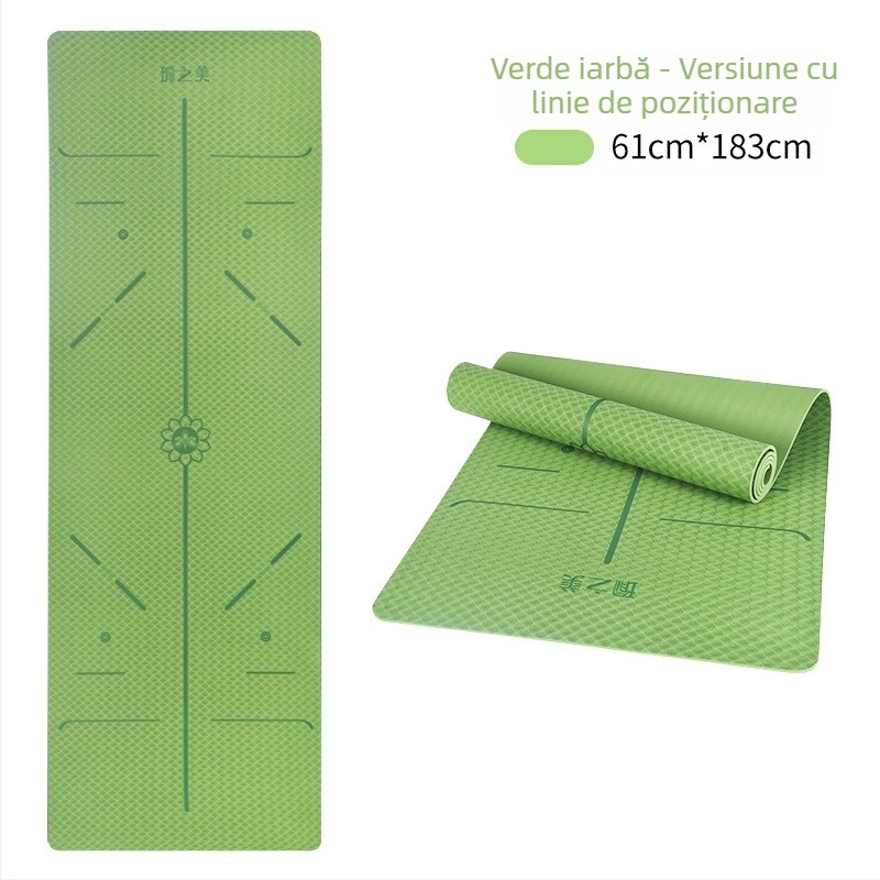 Saltea de yoga TPE, producător en-gros, îngroșată, extra mare, sport, fitness, saltea antiderapantă, aerobic acasă, izolată fonic și absorbantă de șocuri