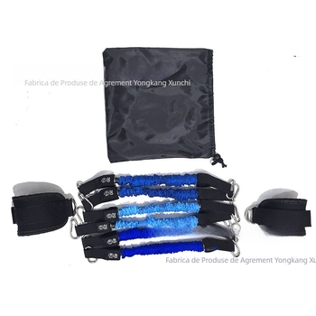 Dispozitiv de tensiune cu bandă de rezistență latex, furnizat direct din fabrică, cu cataramă pentru gleznă, antrenament pentru jambiere, curea pentru picior, inel pentru picior, gantry