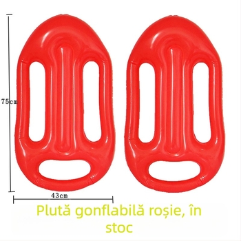 În stoc Placă plutitoare gonflabilă pentru salvamar pe plajă, copii, practică înotul, placă de surf, jucării gonflabile roșii pentru suflat cu barcă