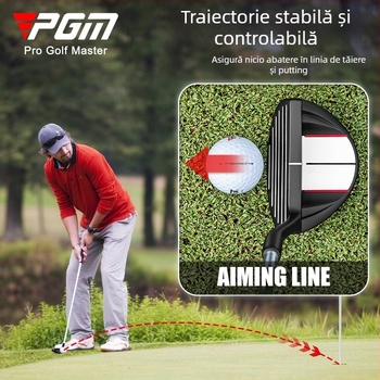 Putter de golf PGM pentru bărbați și femei, cu direcție controlabilă pentru crose de golf, cu linie de țintire, groapă de nisip/bară de săpat