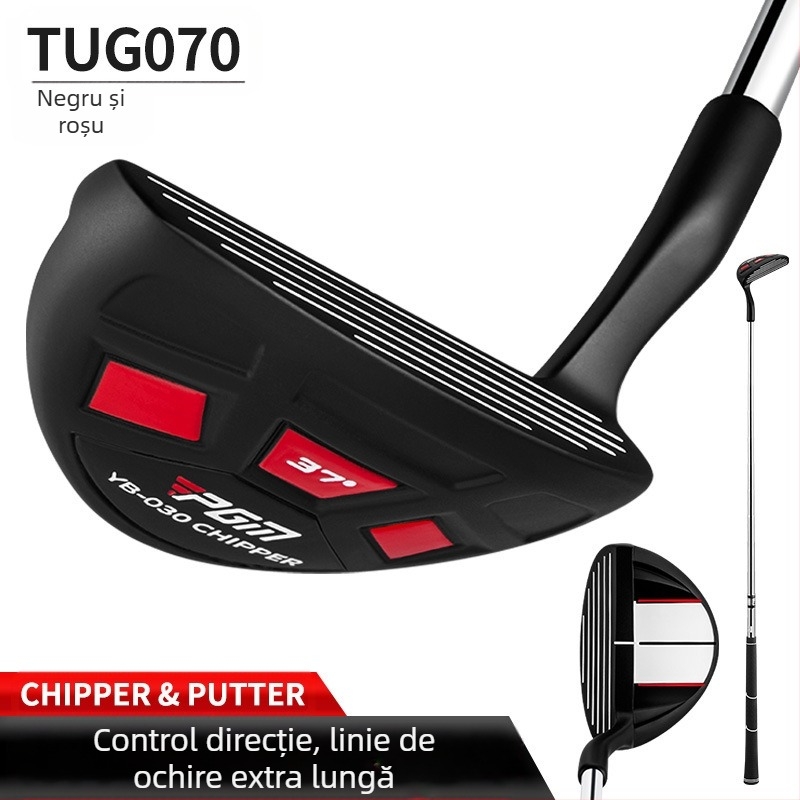 Putter de golf PGM pentru bărbați și femei, cu direcție controlabilă pentru crose de golf, cu linie de țintire, groapă de nisip/bară de săpat