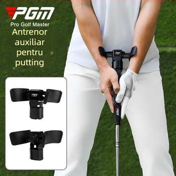 Aparat auxiliar de putting pentru golf PGM, lungime reglabilă/exerciții auxiliare, aparat de exerciții pentru putting cu încheietura mâinii fixe