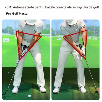 Aparat auxiliar de putting pentru golf PGM, lungime reglabilă/exerciții auxiliare, aparat de exerciții pentru putting cu încheietura mâinii fixe