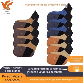 Husă de protecție din piele PU pentru club de golf, cu logo imprimabil, pentru crose de golf transfrontaliere