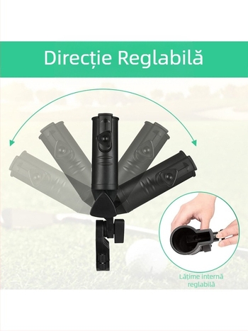 Suport pentru umbrelă de golf, suport negru din plastic pentru umbrelă, unghi reglabil, tub pentru umbrelă de golf, accesorii, consumabile