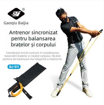Parknshop Dispozitiv de antrenament pentru sincronizarea balansării brațelor și a rotației corpului, dispozitiv portabil de îmbunătățire a balansării