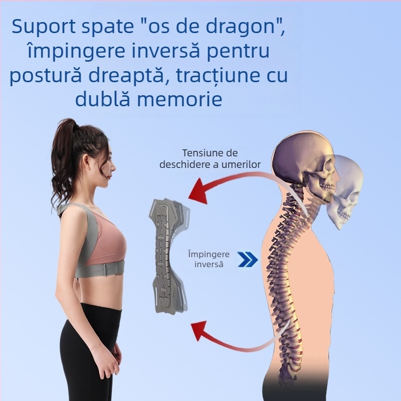 Centură corectoare pentru cocoșat transfrontalieră nouă pentru adulți și bărbați, postură anti-ședere, centură corectoare pentru deschiderea pieptului și a umerilor, corector pentru spate