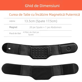 Centură magnetică puternică pentru produse de vârstă mijlocie și vârstnici, placă de talie, încălzire pentru talie și abdomen, placă de oțel pentru susținerea taliei, centură de susținere a taliei
