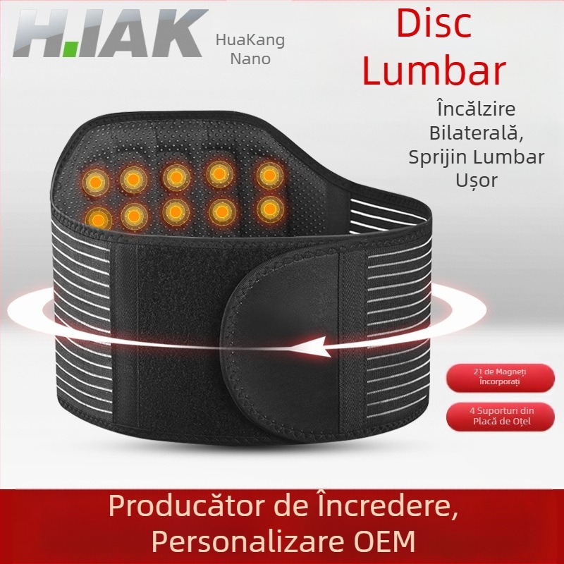 Centură magnetică puternică pentru produse de vârstă mijlocie și vârstnici, placă de talie, încălzire pentru talie și abdomen, placă de oțel pentru susținerea taliei, centură de susținere a taliei