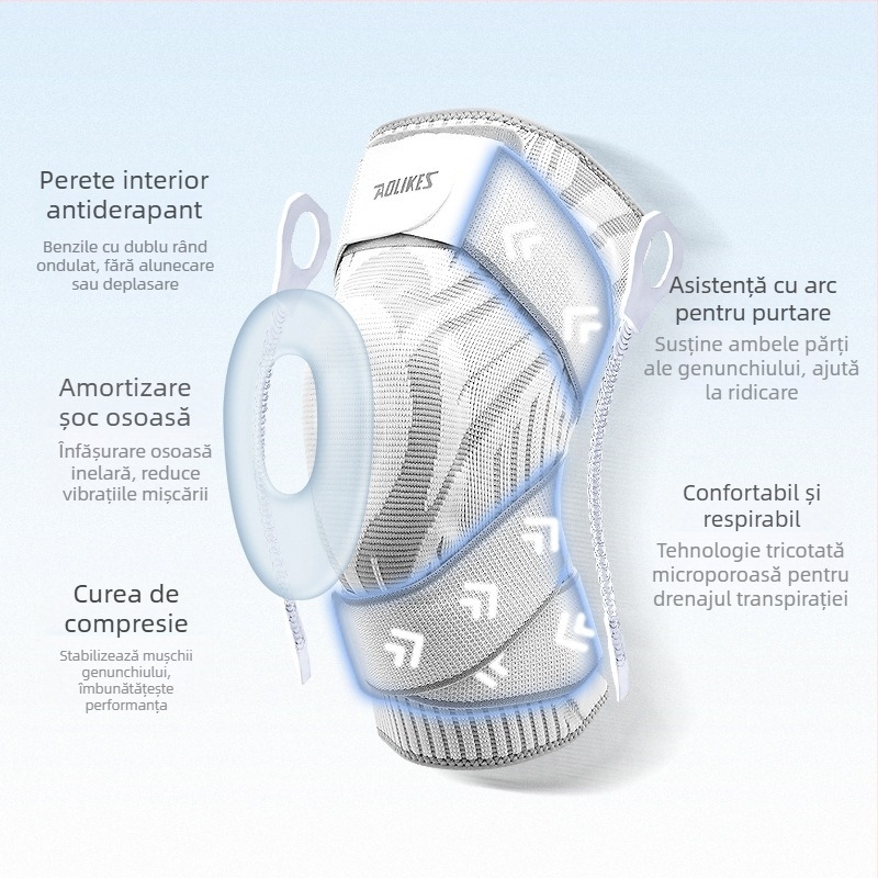 Genunchiere sport curea silicon antiderapantă respirabilă sport genunchiere protecție sport în aer liber sport suport sport suport sport genunchiere sport genunchiere Protecție sport genunchiere Protecție genunchiere ...