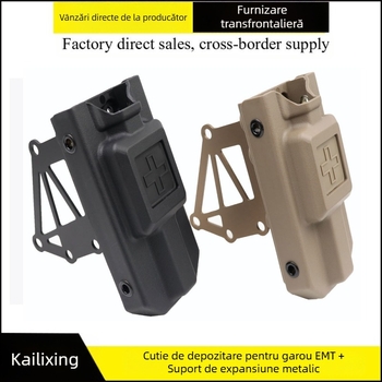 Cutie de depozitare pentru garou CAT, costum de exterior Molle tactic, extensie rapidă cu tragere, capac multifuncțional pentru suport