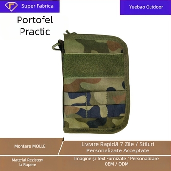 Geantă de documente pentru sporturi în aer liber, multifuncțională, pentru fani militari, camuflaj, portofel tactic, geantă de depozitare pentru chei, portabilă, cu ridicata