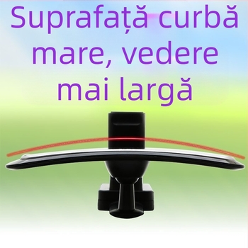 Oglindă retrovizoare auto, reflector interior, câmp vizual larg, oglindă curbată de înaltă definiție cu unghi larg, oglindă de observare pentru bebeluși, reglabilă