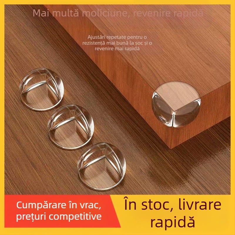 Protecție anti-coliziune pentru colțuri de sticlă pentru copii, colț de masă din silicon anti-coliziune, fereastră transparentă anti-coliziune, colț de masă anti-coliziune, fereastră interioară anti-coliziune